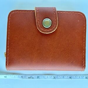Portland Leather Honey Leather mini bifold Wallet
